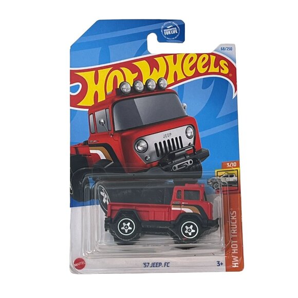 Hot Wheels 2024 ’57 Jeep FC HW Hot Trucks Red 1:64 Diecast Truck NOC - Picture 1 of 7